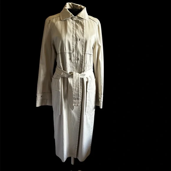 VTG Yves Saint Laurent Rive Gauche Belted Trench Coat
Made In France Designer - Picture 3 of 12